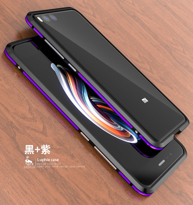 Luphie Bicolor Blade Sword Slim Light Aluminum Bumper Metal Shell Case for Xiaomi Mi Note 3
