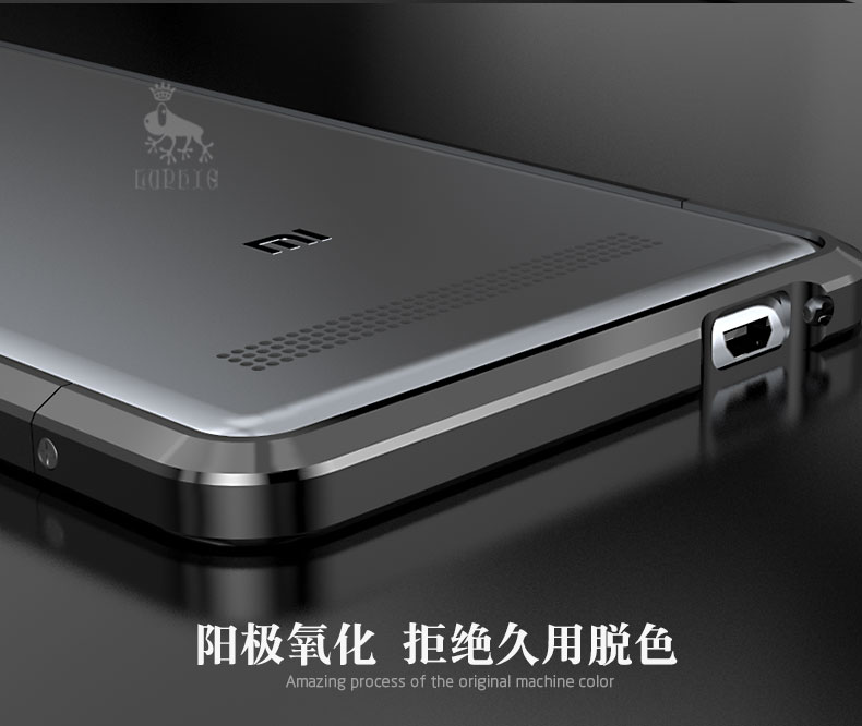 Luphie Blade Sword Slim Light Aluminum Bumper Metal Shell Case for Xiaomi Redmi Note 3