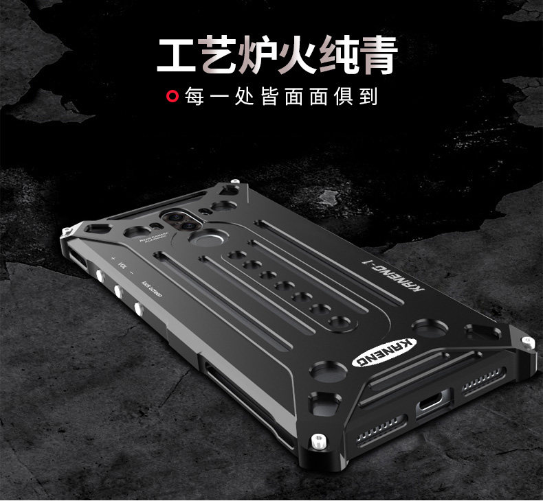 KANENG Powerful Aluminum Shell Shockproof Aerospace Metal Case Cover for Huawei Mate 9