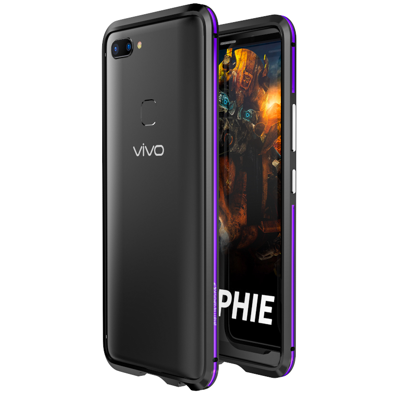 Luphie Bicolor Blade Sword Slim Light Aluminum Bumper Metal Shell Case for vivo X20 & vivo X20 Plus
