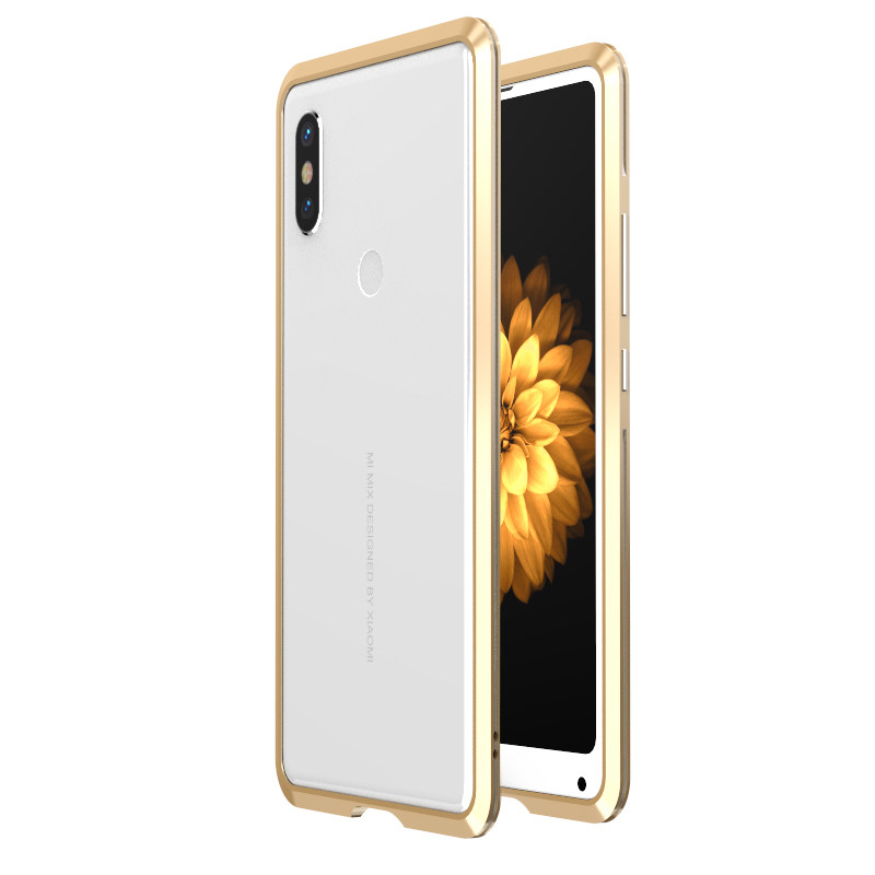 Luphie Bicolor Blade Sword Slim Light Aluminum Bumper Metal Shell Case for Xiaomi Mi MIX 2S