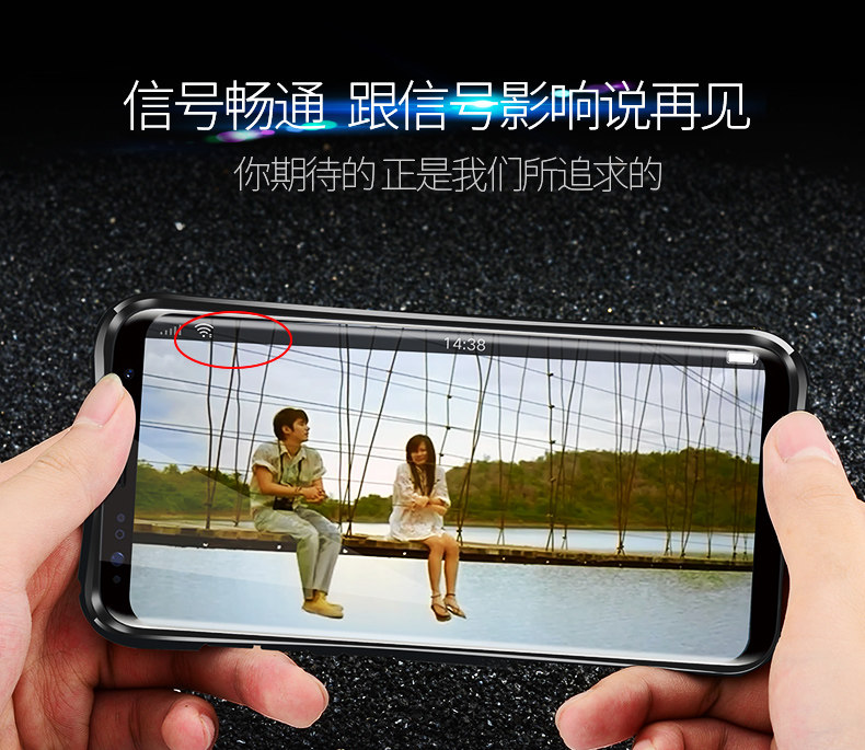 iy Rainbow Aluminum Metal Bumper Dazzle PC Back Cover Case for Samsung Galaxy S8 Plus & Galaxy S8