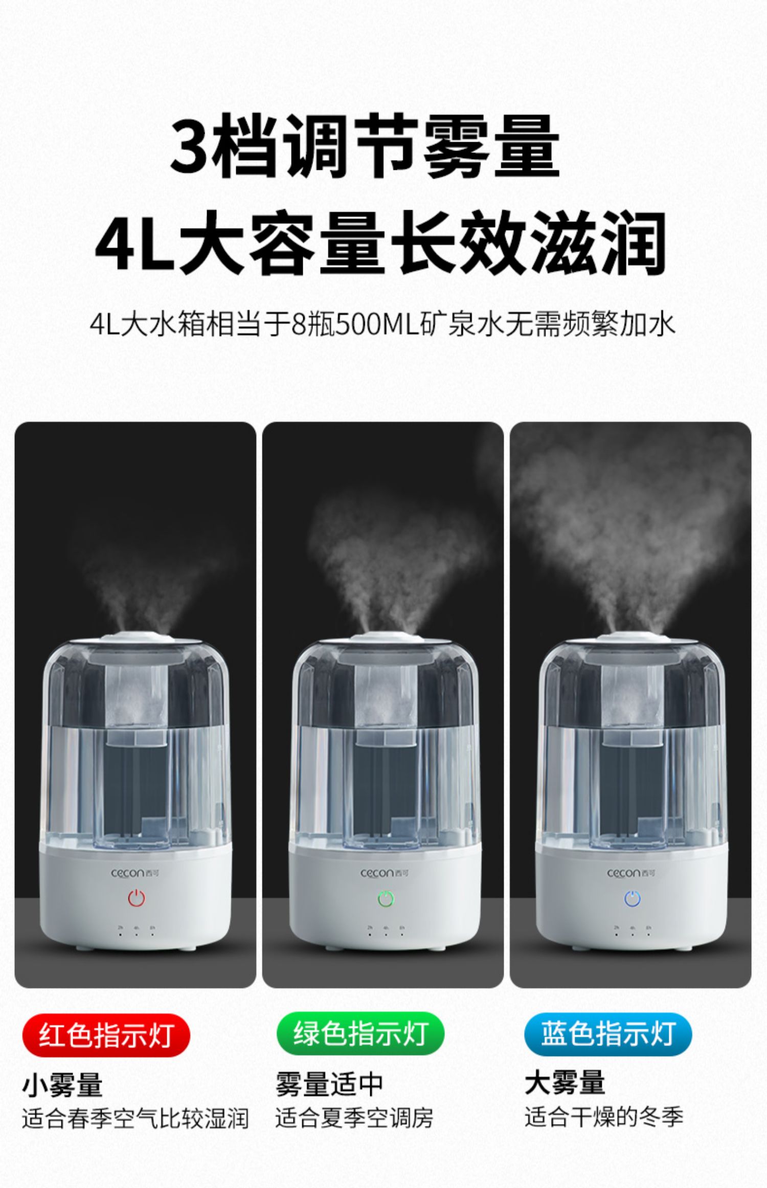 máy phun sương magic home Tây có thể thêm máy tạo độ ẩm cho nhà câm phòng ngủ bà bầu bé sơ sinh không khí sương mù khối lượng nhỏ hương liệu - Máy giữ ẩm máy phun sương magic