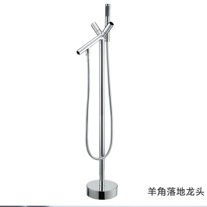 Stylish high-end hotel style copper floor-to-ceiling faucet selection