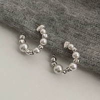 Серьги из жемчуга, серебро 925 пробы, простой и элегантный дизайн