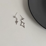 Doudoustore Day и Night Star 925 Серебряная игла звезда Четыре манга звездных серьги ежедневные личные серьги