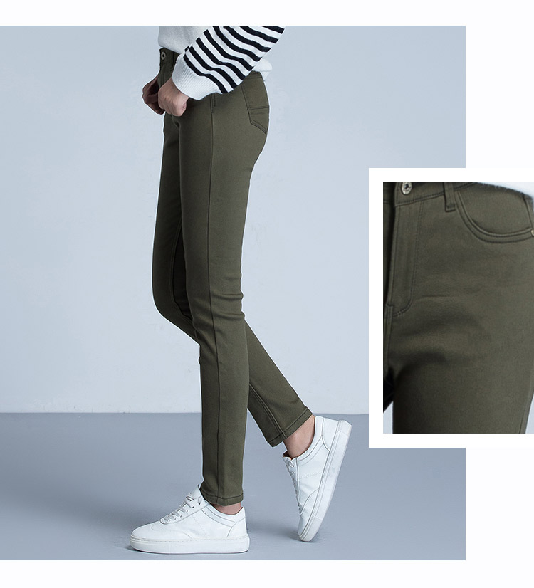 Cần bán / Mùa đông thời trang mới Mỏng mỏng nhung ấm sữa giảm béo chân nhung quần jean nữ 25230 thoi trang nu