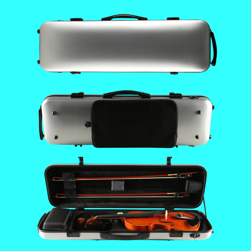 Haocheng violin box composite high hardness violin box carbon fiber material playing violin box package size is complete