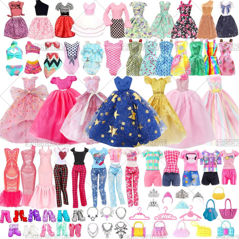 New 30cm Bjd Doll Toy Accessories Dress up Clothes Accessories Hanger Handbag High Heels New 30cm Bjd Doll Toy Accessories Dress up Clothes Accessories Hanger Handbag High Heels