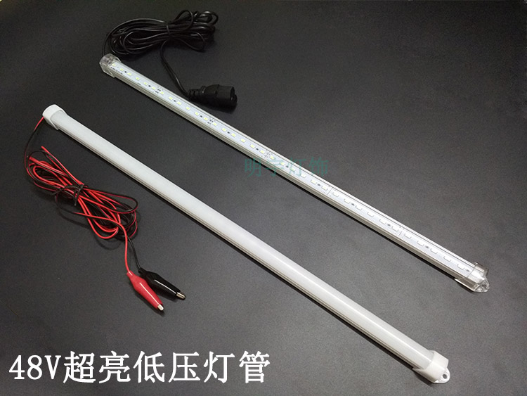 48V VV DC LED tube night market showoutdoor lighting battery battery battery car ultra - bright energy saving lamp bar