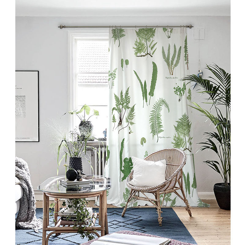 Great Lake thickness digital printing retro-curtain curtain cut curtain curtain cut curtain curtain