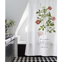 Nordic pastoral fresh flowers thickened waterproof and mildew-proof polyester shower curtain partition curtain toilet kitchen curtain curtain