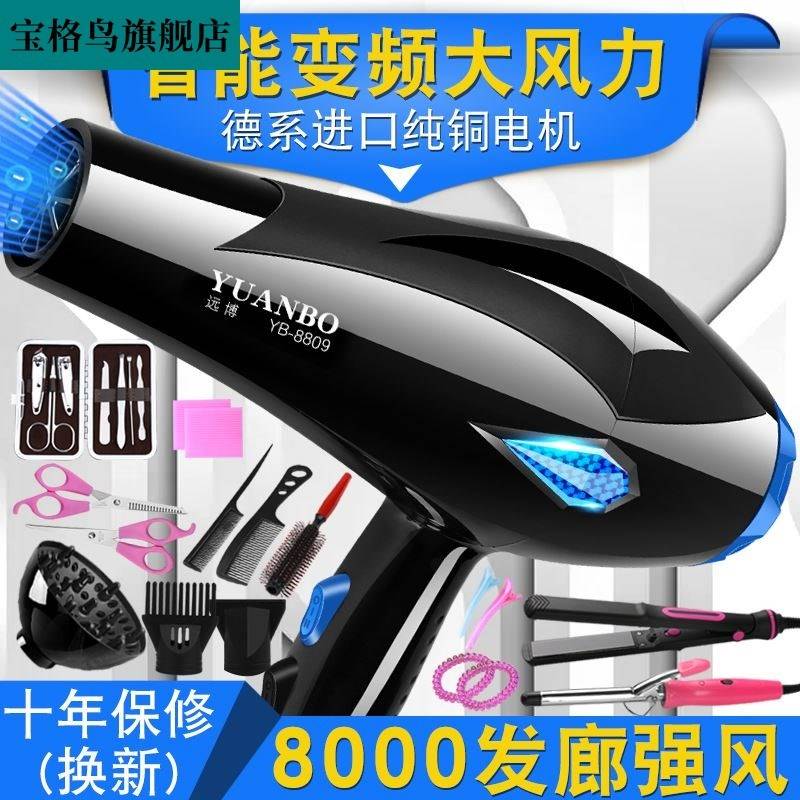 Electric blow machine home negative ion hair care mute high power hot and cold wind without injury to the net red blow cylinder dorm room with -Taobao