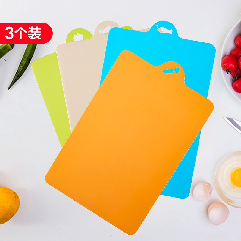 Japan imported cutting board Cutting board Kitchen household cutting fruit and vegetable board Plastic thin raw and cooked food board Rolling chopping board