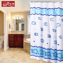 Nami bathroom shower curtain set thickened mildew-proof bath partition shower cloth water-proof bathroom curtain curtains