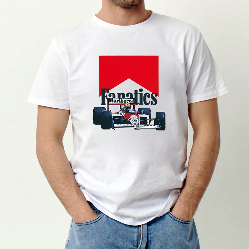 F1 Formula Racing Pure Cotton T-Shirt Ferrari Sports Car Mclaren Kart Summer High-Quality Half-Sleeve Heavyweight T-Shirt