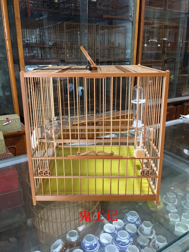 Bird cage embroidered eye bird cage square cage (ghost work) embroidered eye cage square cage