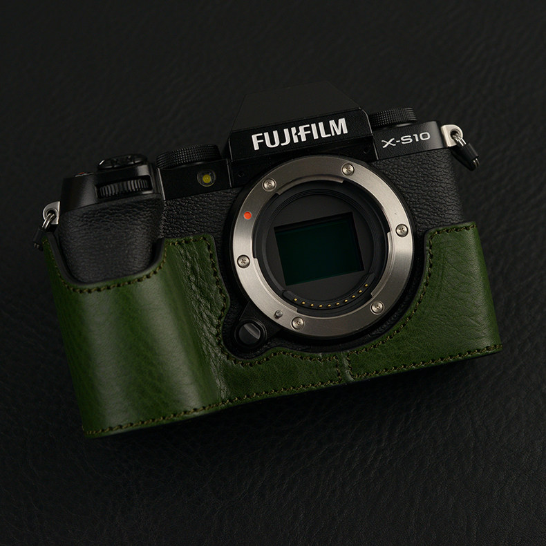 Italian cowhide Fujifilm XS10 leather case camera bag leather protective case half set portable accessories