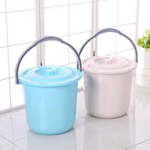 European-style thickened bucket with lid plastic bucket mopping bucket bucket plastic fashion bucket bath bucket