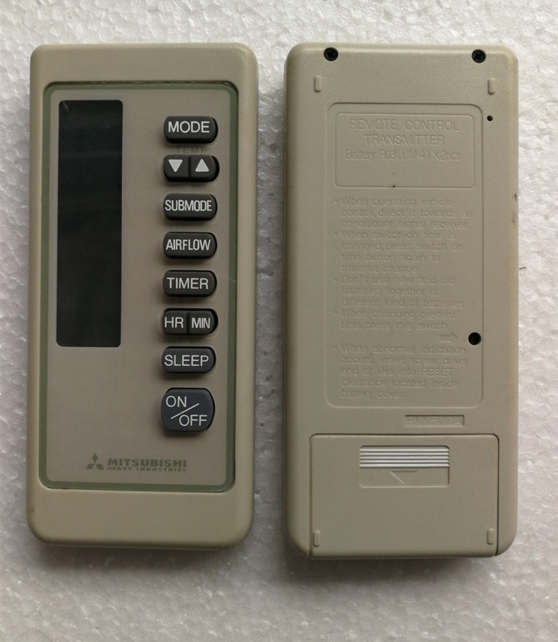 The original remote control is suitable for Mitsubishi air-conditioning remote control Three Ling Heavy Industry Air conditioning 285 Remote control