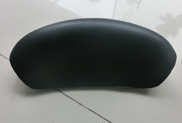Sborang Home Sterile Pillow Waterproof and moisture-proof with suction cup black eco-friendly PU leans on pillow small bathtub