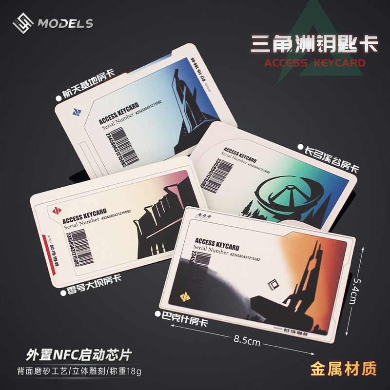 【Delta Operation Periphery】Platinum Metal Card Aerospace Base No. 0 President's Meeting Room Card Model