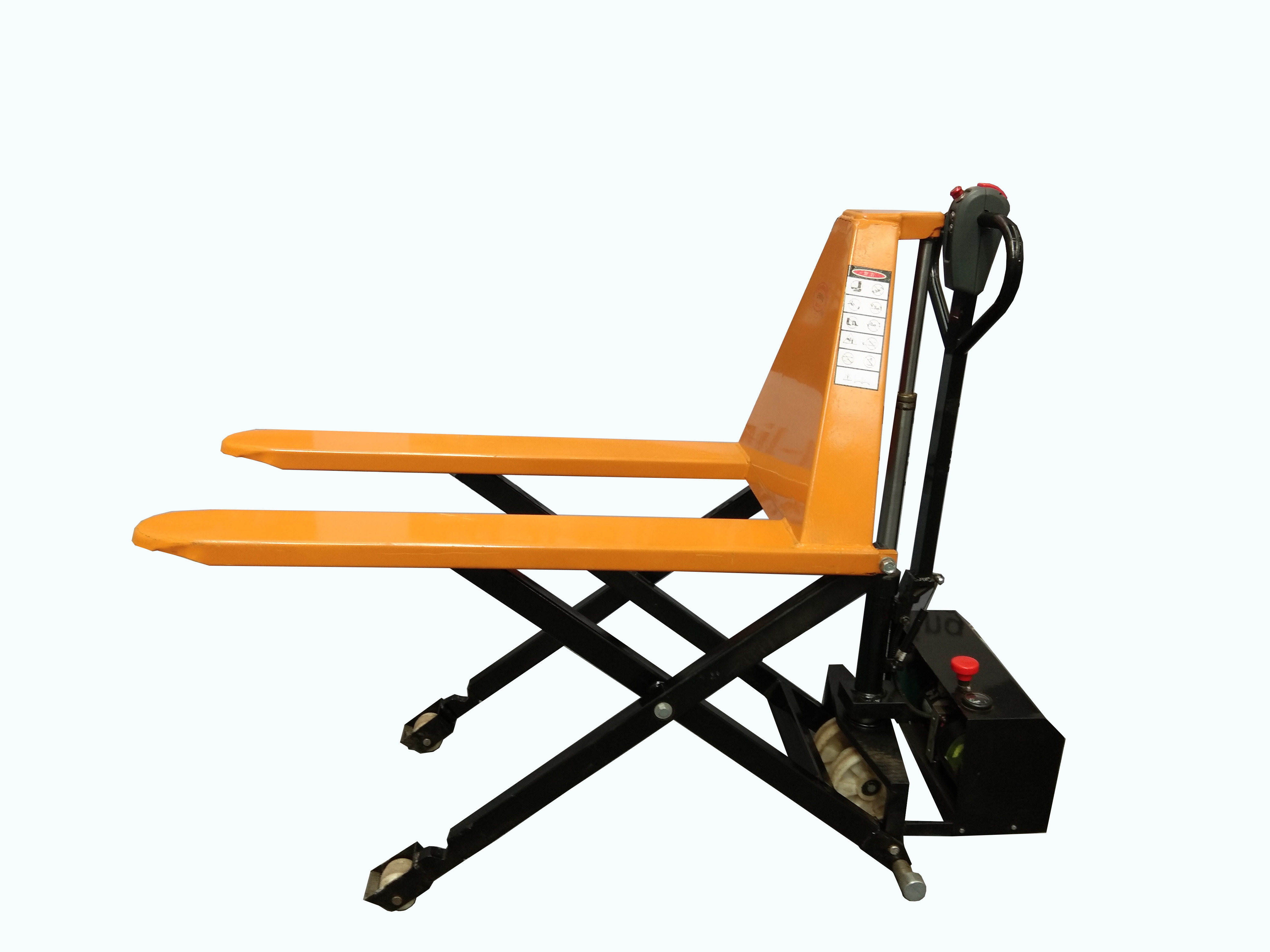 High-lift truck 1 ton 1 5 ton lift 800mm electric scissor forklift induction double-saving fuel pump