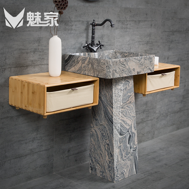 Usd 412 00 Charm Stone Column Basin One Art Bathroom Washbasin Charm Stone Column Basin One Art Bathroom Washbasin Floor Balcony Pool Outdoor Sink