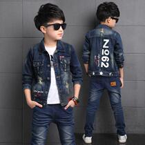 Boys autumn two-piece sets of childrens clothing 2019 new boy cowboy childrens fashion Korean version