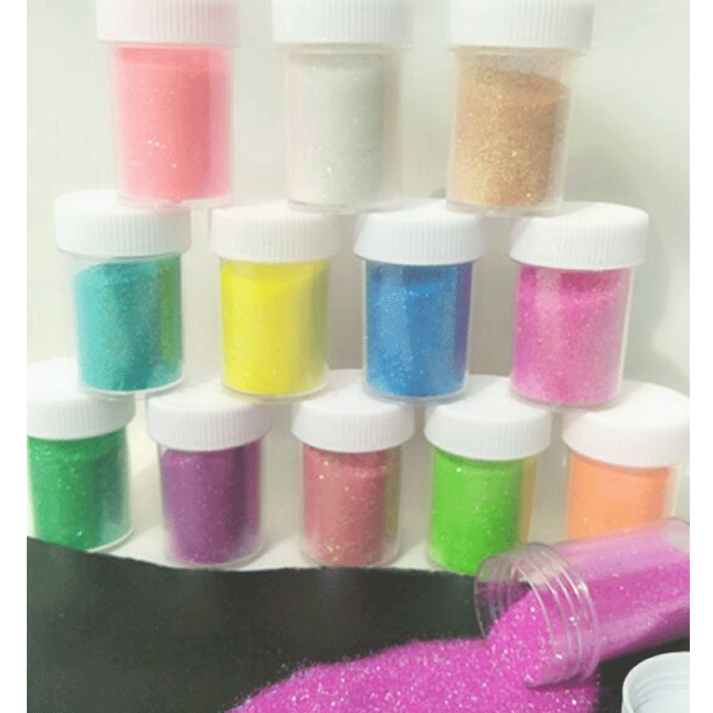 Children's handmade material Cross stitch glitter powder colorful gold powder Glitter powder Glitter glitter multicolor