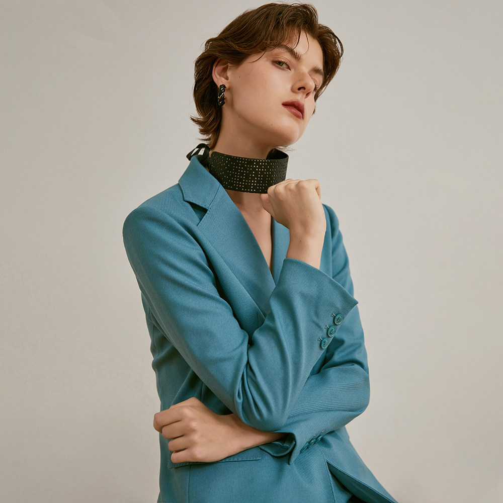 Oz country Z cabinet series) capable and sassy temperament suit female 2021 autumn 3-color suit pants two-piece set Q