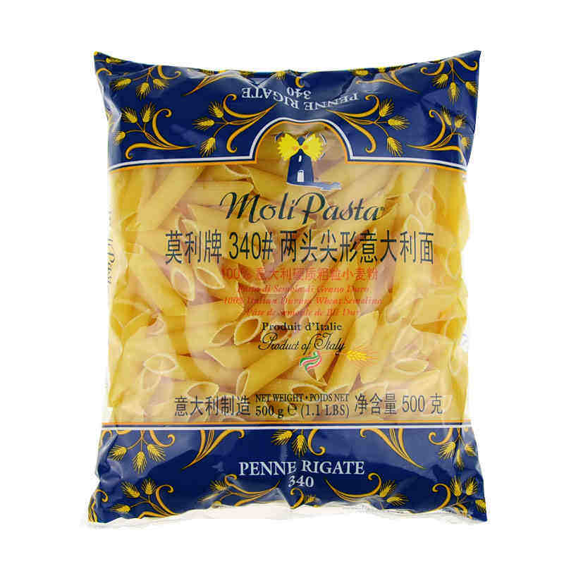 5 bags of Italy Molly 340 # two tips of noodle 500g original imported macaroni powder