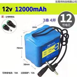 12V 리튬 배터리 팩 15000mah 대용량 충전 및 방전 보호 적용 제품 버블 카