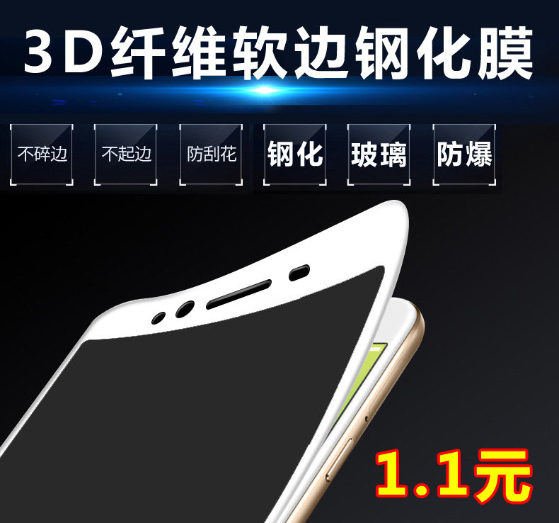 Applicable to Apple 11pro XSmax iPhone8 mobile phone 6S Unigroup 7plus soft edge XR tempered film wholesale