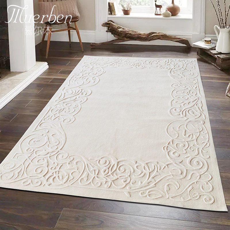 MUERBEN French European light luxury high-end New Zealand wool carpet coffee table Living room bedroom bedside can be customized