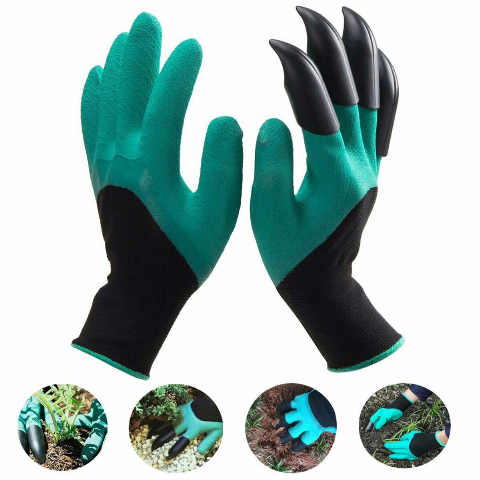 Gardening Gloves with claws Dig Soil Seed potted abrasion and breathable waterproof Spurgings Planted Protection Gloves