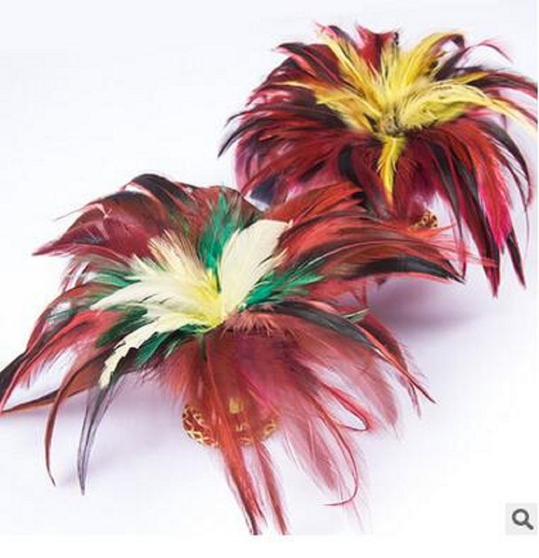 Upgraded reinforcement handmade color big feather shuttlecock competition fitness shuttlecock shuttlecock double bottom iron piece aggravating