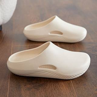 拖鞋男夏季防滑防臭医生手术办公室半拖男士外穿包头沙滩洞洞凉拖