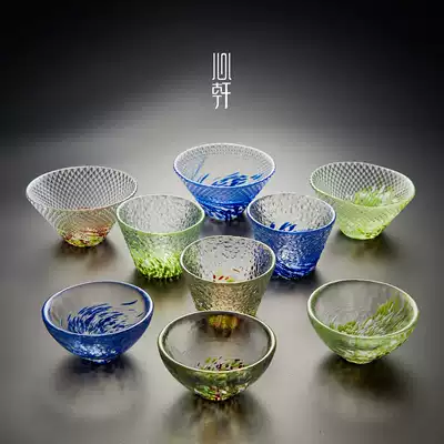Xin Xuan Japanese stained glass tea cup handmade hammer Cup Master Cup creative wine glass gift