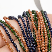 French embroidery beaded wedding dress bead embroidered doll clothing accessories material sandstone 2mm cut hand-made rice beads