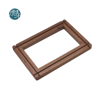 Black Walnuts Wood-Style Embroidered Frame Accessories Tool Reversible String Beads Method Embroidered Tabletop Square Method Embroidered Embroidered