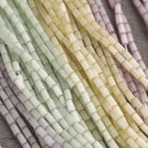 Method Embroidery Materials Japan TOHO Dongbao Tube Pearl Silk Slip Color Series 3mm Length Strings of about 50cm