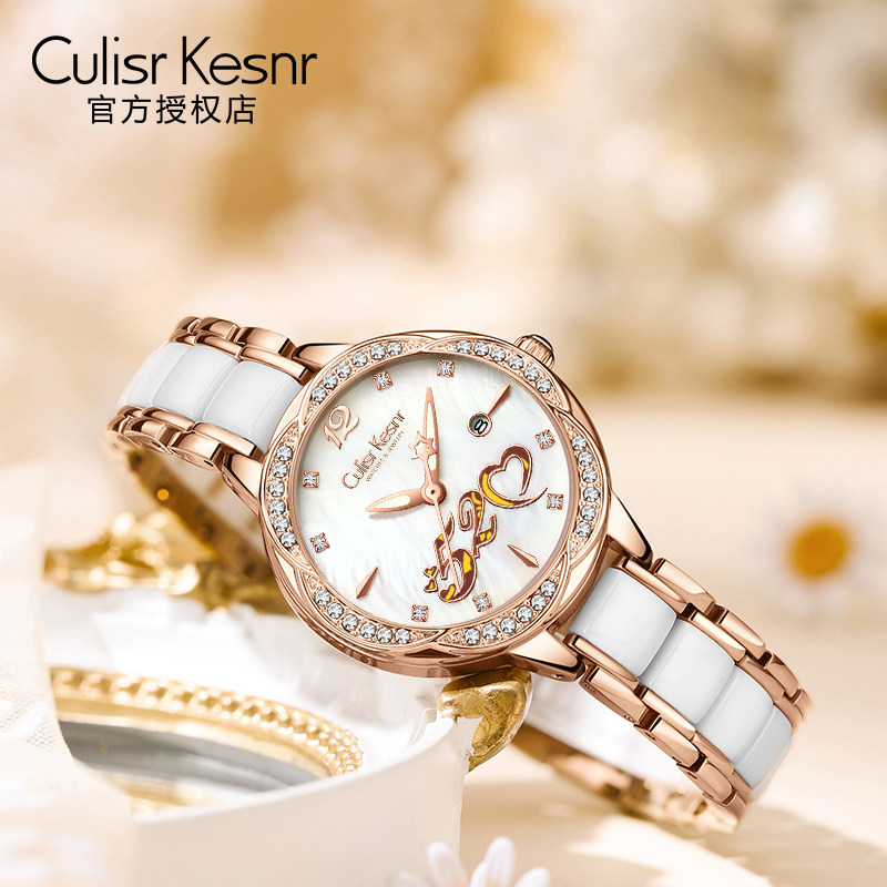 Small ck watch ladies 2021 new light luxury niche Swiss brand high-end waterproof mechanical brand