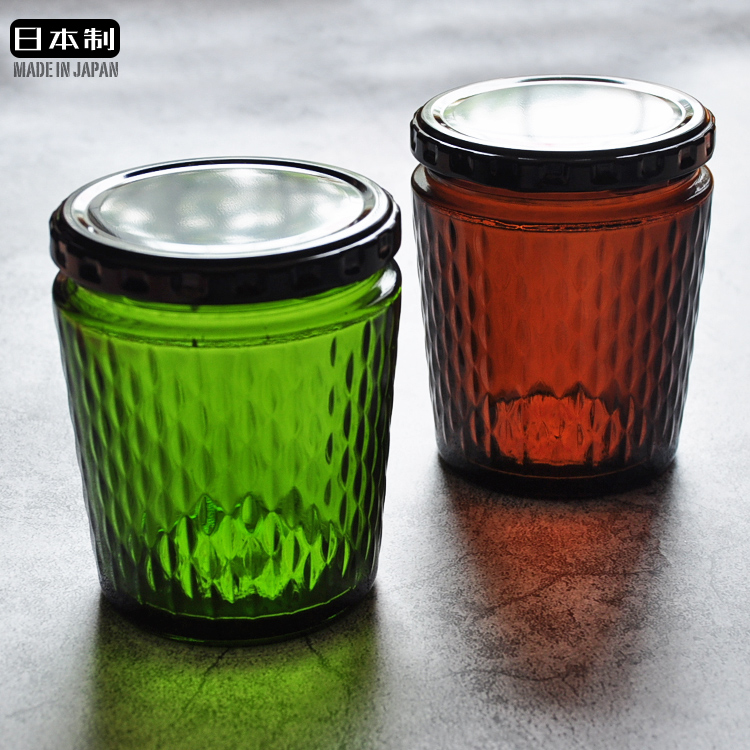 Japan imported Toyo Sasaki canned bottle shading color wide mouth retro jam fresh glass sealed jar