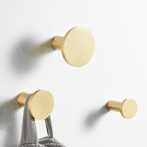 Nordic Brass Minimalist Hook Coat Wall Coat Rack Bedroom Wall Wall hanging Entrance Hanger Hook Bathroom Towel