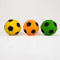 9cm high elastic football bouncy ball yellow toy ball football door multi-sided sphere children outdoor throwing transmission