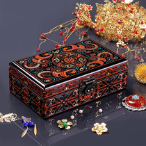 Retro style Han pattern lacquer jewelry box classical wooden Jingchu Chinese style gift box high-end gift box packaging customization