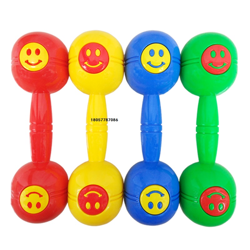 Kindergarten equipment exercise dumbbell supplies children's exercise morning exercise sound dance gymnastics dumbbell plastic toys