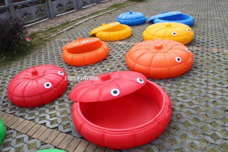 Kindergarten sand water tray Sand pool toy Sand water basin with lid Large sand pool children's orchestra water play plastic toys