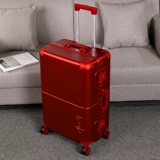 Багажная коробка женская свадебная приданая коробка свадьба, алюминиевая рама тихий скребок, анти -штрап, 24 -килограммовая коробка для макияжа Федлинга